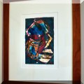 A38. Untitled abstract monotype by Richard Jacobs, ca 1995. Print: 16”h x 12”w 